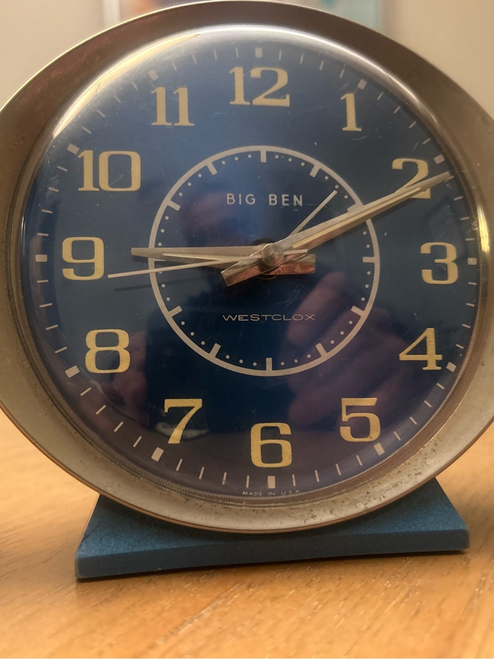 Big Ben Vintage Round Blue Alarm Clock by 2 Baby Ben clocks included